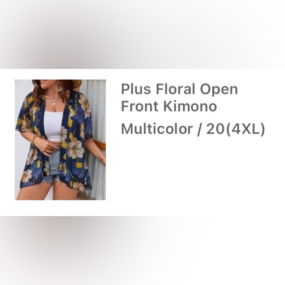 Open floral kimono - Picture 7 of 7